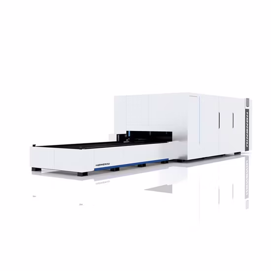 Macchina da taglio laser in fibra metallica di alta qualità completamente chiusa per acciaio metallico 6kw 3015