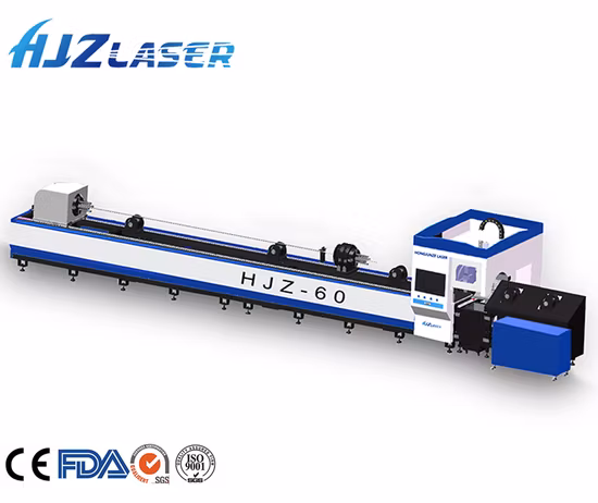 Macchina da taglio laser per tubi Hjz laser 6m 9m Macchina da taglio laser per tubi CNC con 3 anni di garanzia